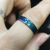 Inel Mood Ring care isi schimba culoarea 18 mm Multicolor